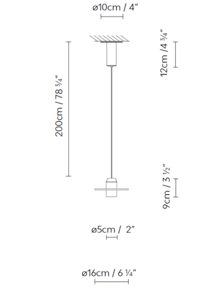Beira S DK 160 pendant light - B.lux - Pendant lamp with decorative disc and darklight optics