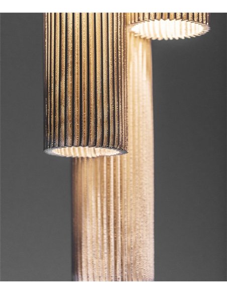 Núa 3 ceiling light - a-emotional light - Decorative metal mesh composition
