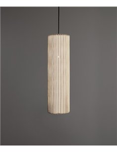 Núa pendant light - a-emotional light - Vertical metal mesh design available in 2 sizes