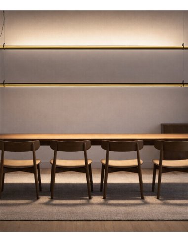 Solid SH Sens pendant light - B.lux - Linear design with gesture sensor and comfortable LED light