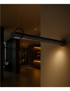Solid WS wall light - B.lux - Suspended linear wall lamp with darklight optics