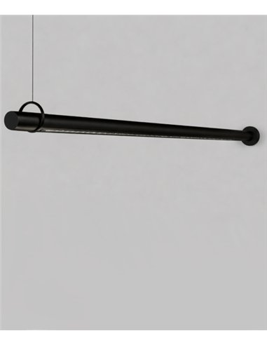 Solid WS wall light - B.lux - Suspended linear wall lamp with darklight optics