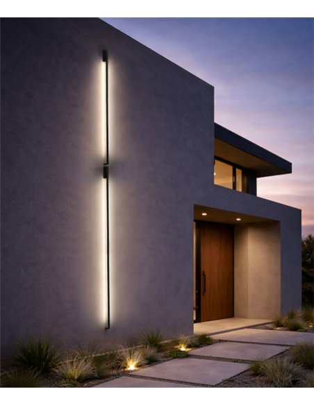 Solid W outdoor wall light - B.lux - Architectural design with indirect light for outdoor spaces
