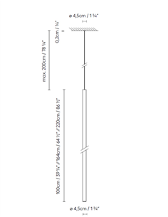 Solid SR recessed pendant light - B.lux - Vertical cylindrical design with direct light and comfort optics 2