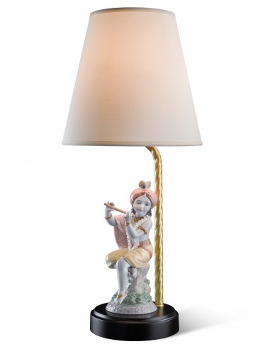Porcelain Table Lamp - Lord Krishna -...