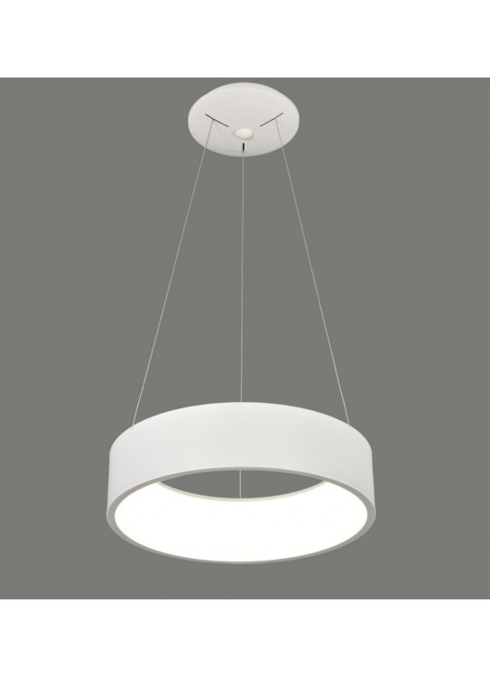 Lámpara colgante circular LED de metal y acrílico 3200K Dilga ACB