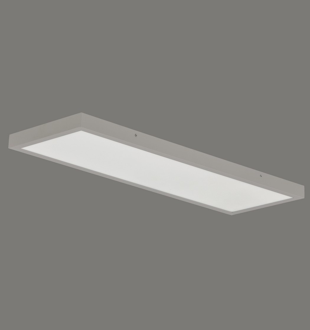 Aplique de techo rectangular LED de aluminio y acrílico en 2 medidas y